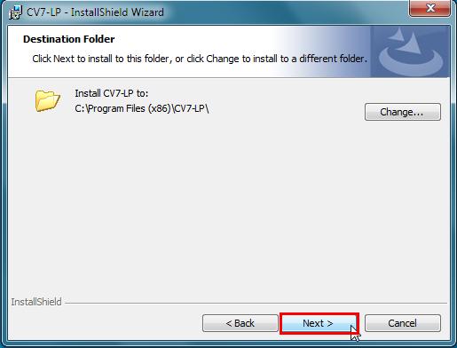 6. You can change the installation