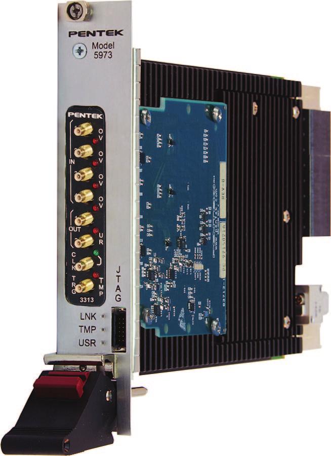 Model 5973-313 Model 5973-313 Features Includes Xilinx Virtex-7 s GateXpress supports dynamic reconfiguration across Four -bit s Four multiband DDCs One digital upconverter Two 800 MHz -bit D/As