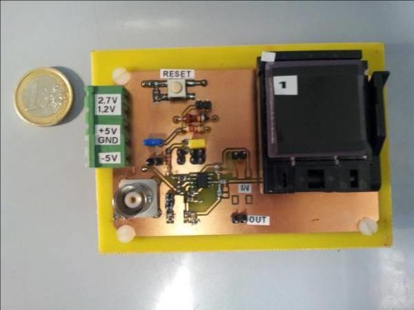 Feasibility study Rx test chip for digital signal on power line 8 The figure below is a demo board that uses the