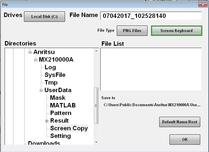 29: Screen Copy Folder Selection Fig.