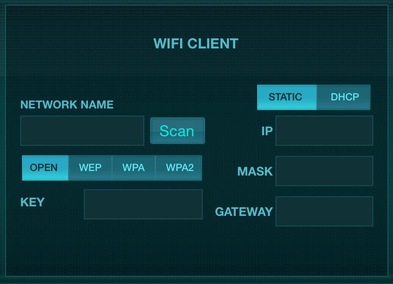 Selection is made with the REMOTE switch. You may view or change the network preferences for these on any of the M AIR remote control applications on the Setup/Network page. 4.