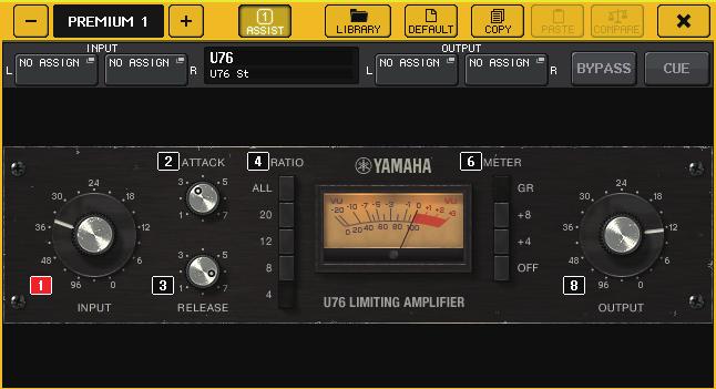 Graphic EQ, Parametric EQ, effects, and Premium Rack U76 U76 is a processor that emulates a popular vintage compressor used in a wide range of situations.