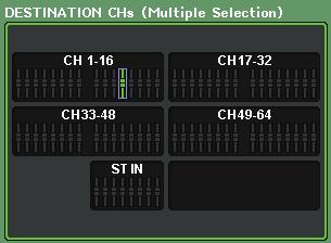 Channel Job 2 DESTINATION CHs field Displays the copy-destination channel.
