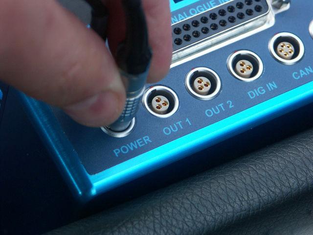 7. Connect the power cable to the VBOX and apply power. 8. If using 12V power cable, connect to vehicle 9.