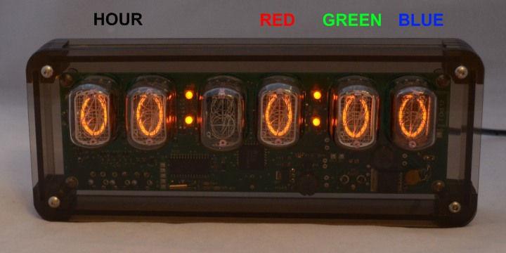 7. CONFIGURING THE RGB LED TUBE LIGHTS The clock features a separate and dedicated setup menu for the RGB LED lights, accessed from the DST button.