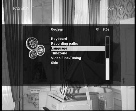 2-2. System Configuration [ i: Press MENU> Setup > System] Here you can find most of the necessary settings that