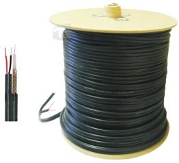 10643 100 Metre RG59 and Power Shotgun Cable RG59 Cable and Power CCTV Cable 100 Metres Roll in