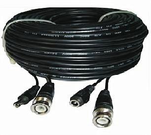 10/20/30m available Pre Made RG59 Cable and Power CCTV Cable Power and Video Cable in One Saves Messy