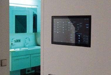 Within the expensive renovation all 28 rooms were equipped with a 7-inch touch panel as a central information and operating device.