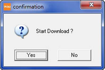 Picture 9: Start download The download starts automatically if: ST.02.15 overall - download firmware_v1.00.fm 2.6.