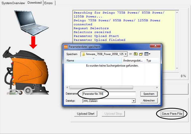 Picture 12: Save parameter file ST.02.