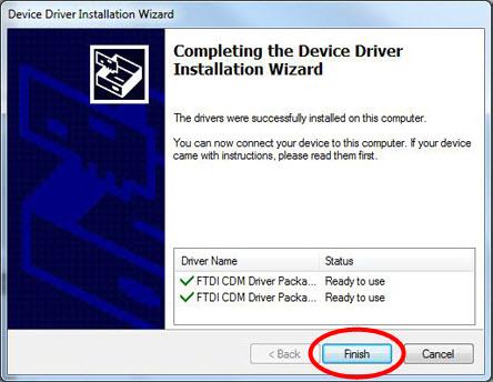 Picture 17: Install driver next The driver will be now installed. When it is installed you will get a message that it is successfully installed. Press the button Finish. ST.02.