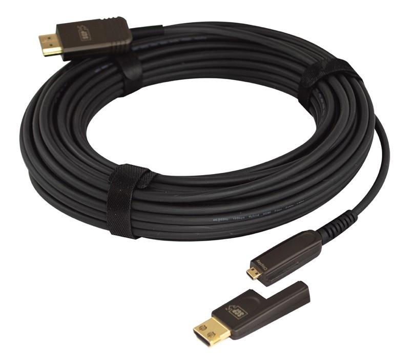 DATA SHEET Active Optical 4K HDR HDMI Cable Fiber/Copper Hybrid with Detachable Connector CL3 In-Wall Rated, Low Smoke Zero Halogen or CMP Plenum 995AOC / 995AOC-LSZH / 995AOC-P Available Lengths: