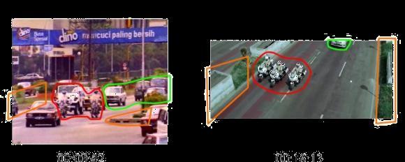 Table 4.2.2 Visual Recontextualization Frame Reborn : : CHIPS Jangkrik Bos Era 70-an Era 2016 Notes Red Shows ficer patrol ride. Green Shows traffic vehicles following patrol convoy.