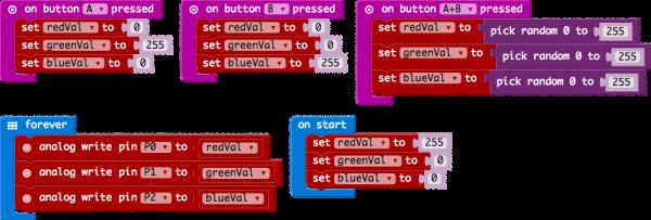 Note: You may need to disable your ad/pop-up blocker to interact with the MakeCode programming environment and simulated circuit! Code to Note Let s take a look at the code blocks in this experiment.