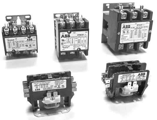 Definite purpose contactors Definite purpose Contactors Applications Type DP contactors provide high performance with flexibility and reliability, designed to match numerous applications including: