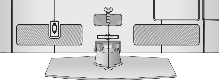 Use only an attached screw. NOT USING THE DESK-TYPE STAND Image shown may differ from your TV.