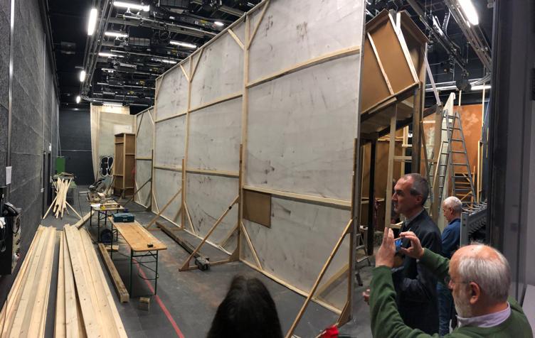 During our visit, one Film Studio is building up a