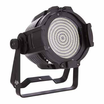 FLASH LED Next generation LED strobe, compact, powerful and dynamic. The source consists of 336 SMD 0.5W 6500K LEDs, suitable for the indoor entertainment world, with significant energy savings.