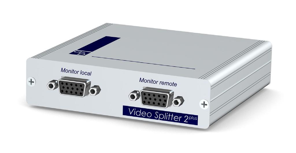 7.2 The signal extender doubles or extends and amplifies one VGA signal. The device is a stand-alone unit and uses multi-coaxial cables to transmit the signal up to 110 m.