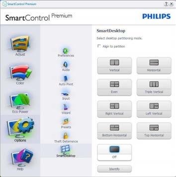 4. Image Optimization 4.4 SmartDesktop Guide SmartDesktop SmartDesktop is in SmartControl Premium. Install SmartControl Premium and select SmartDesktop from Options.