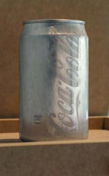 2014-present aluminium cans, sponge, wooden