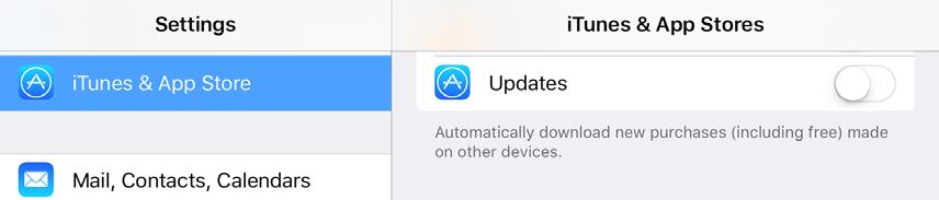 with no other network connections. When the update is complete, change the DL hardware back to static IP and connect it back to the main network. NOTE: By default, ios updates apps automatically.