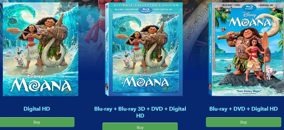 Moana (Motion Picture) Disney official site, formats available for purchase: Different