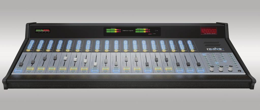 2 MILLENIUM HYBRID CONSOLES Millenium Hybrid Console (Model RS-18HRJ shown) Features: Full metering with programmable LED peak indicators 8 position switcher for external devices 3 output buses from