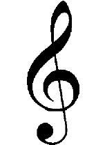 The Treble Clef Notice the symbol written at the beginning of the staff.