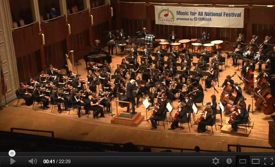 Part of the Music for All National Festival, presented by Yamaha, the 2013 Honor Orchestra of America will perform on Friday and Saturday evenings, March 15 and 16, as part of the Indianapolis