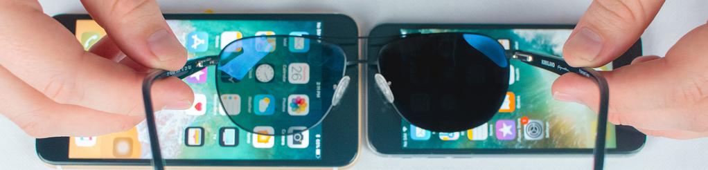 6 MOBILE DEFENDERS : QUALITY GUIDE FEBRUARY 2019 POLARIZED DISPLAYS Every screen has a polarizer layer, but the type of polarizer can make or break your customer experience.