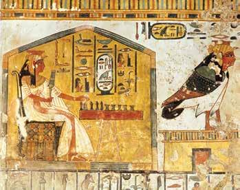 6 Believe it or not, the Egyptian people had things that we would find in our own homes today. This ancient Egyptian queen is playing a board game.