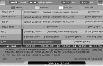 USB RECORD / 7 DAY TV GUIDE Record from 7 Day TV Guide TV Guide is available in Digital TV mode. It provides information about forthcoming programmes (where supported by the freeview channel).