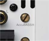 Adjusting AudioControl AccuBASS Operation AccuBASS Bass Level Adjustment AudioControl's AccuBASS circuit is designed to help recover the bass that goes missing in compressed music files or when