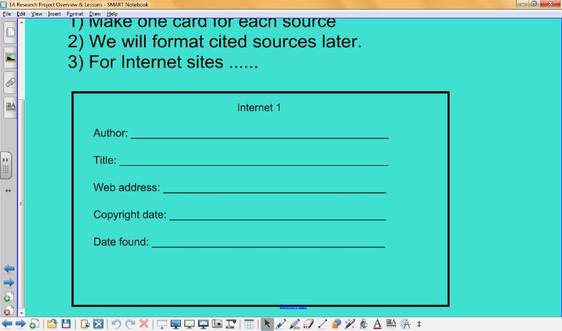 Preparing For Research and a Works Cited Page If you use index cards and gather your information in an organized manner, you will have all you need to properly complete your list of resources.