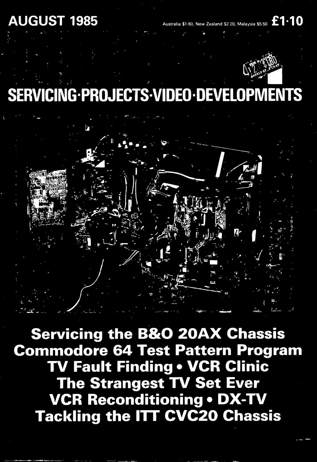 Test Pattern Program TV Fault Finding VCR
