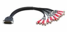 Optional Audio Breakout Cable 802-674 SF-16M FEATURES: 16 RCA inputs combined with two Cat 5 FlexPort inputs equals 20 mono/10 stereo input channels 16 amplified outputs can be configured as mono,