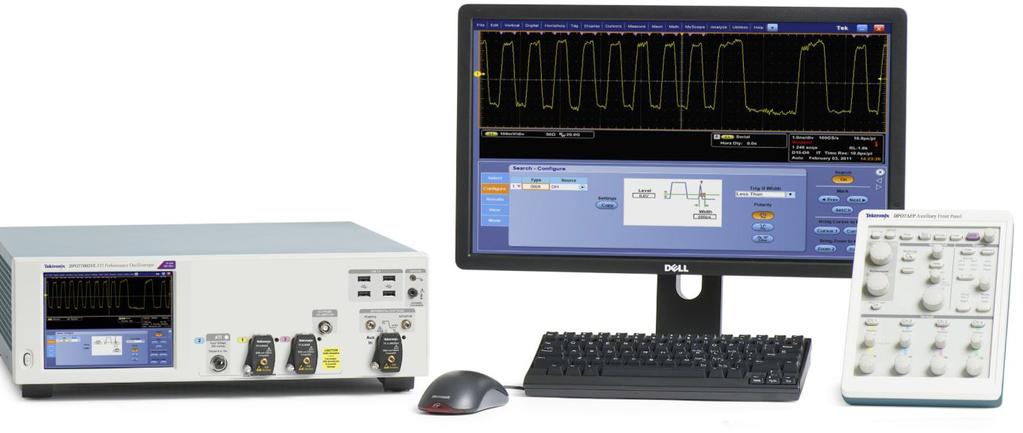 5. Critical Test Equipment Requirements To perform accurate debug and compliance tests of optical transceivers you need a high performance, wide bandwidth oscilloscope equipped with an optical to