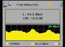 In order to select the high band sending 22 KHz tone, select the option 22 KHz tone, that represents the following options: Off: Without tone On: Send 22 KHz to through RF-IN Auto: Send 22 KHz in