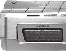 3 Connecting the AV recorder/player 3 Plug the commercial Euro-AV cable into the RECORDER 3