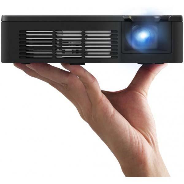The ViewSonic PLED-W600 is an ultra-portable LED projector with 600 ANSI lumens and WXGA 1280x800 native resolution with 120,000:1 contrast ratio.