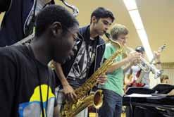 Music for All s curriculum immerses students in learning opportunities with leading educators and jazz artists.