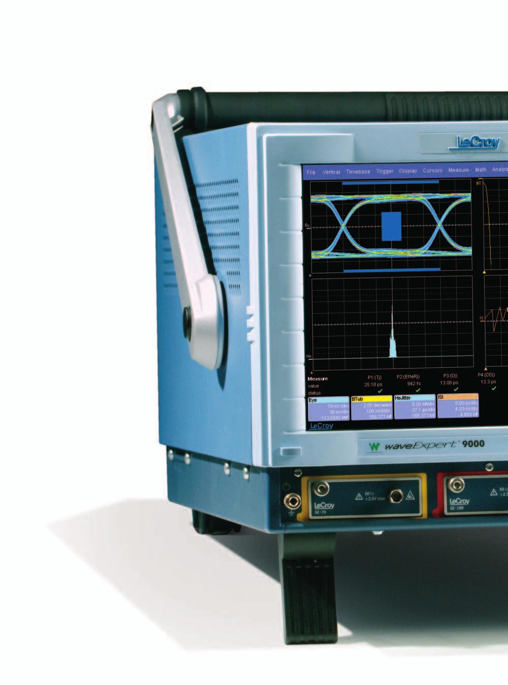 The Fastest Oscilloscope in the Marketplace The WaveExpert and SDA 100G are the first instruments to combine the high bandwidth and accuracy of a sampling oscilloscope with the speed and flexibility