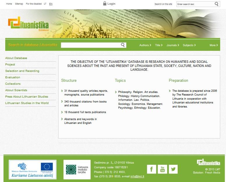 Lituanistika database