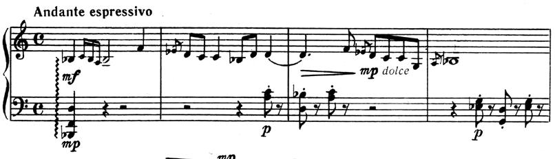 Dinu Lipatti Sonatina for the left hand 29 Part II is a tripartite lied A-B-A.