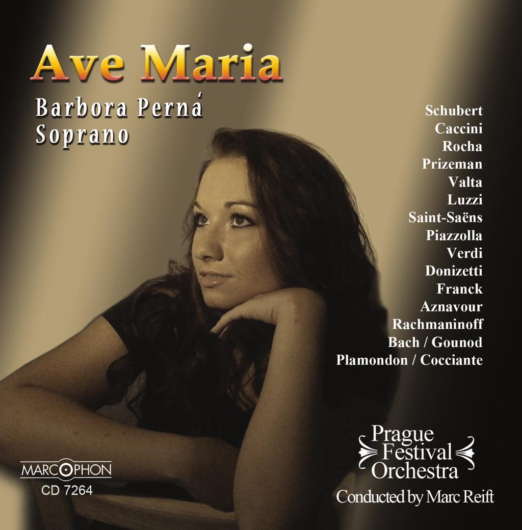 DISCOGRAPHY Ave Maria Track N Titel / Title (Komonist / Comoser) Time N EMR Voice & Orchestra N EMR Voice & 2 3 4 5 6 7 8 9 0 2 3 4 5 Ave Maria (Schubert) Ave Maria (Caccini) Ave Maria (Rocha) Ave