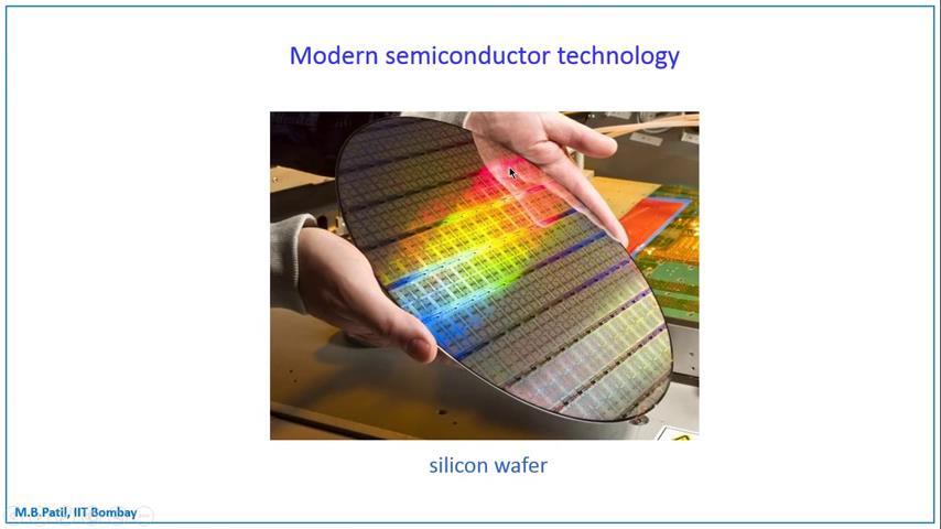 (Refer Slide Time: 18:13) Here is the picture of the silicon wafer after the processing steps are over.