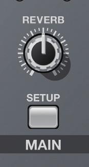 The setup screen for main audio output is displayed. 2. Touch the setting item for the effect you want to use, then use the [VALUE] knob to adjust the value.