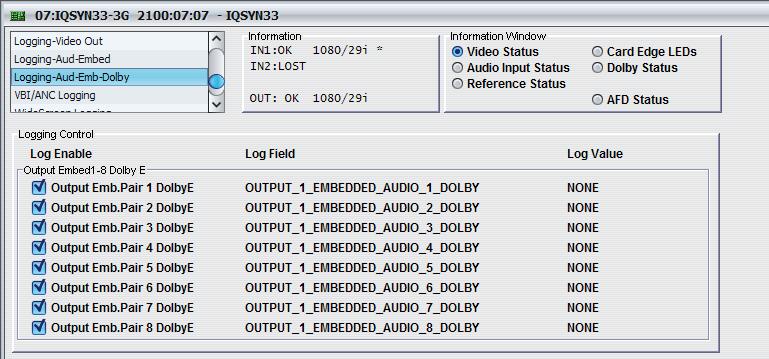 the analog audio outputs. 5.32.